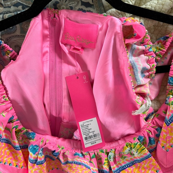 NWT Lily Pulitzer Tiger Romper size 14 - Picture 4 of 4
